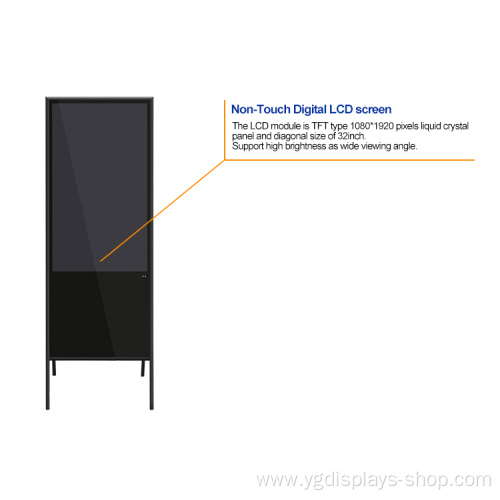 floor stand LCD signage indoor advertising digital player